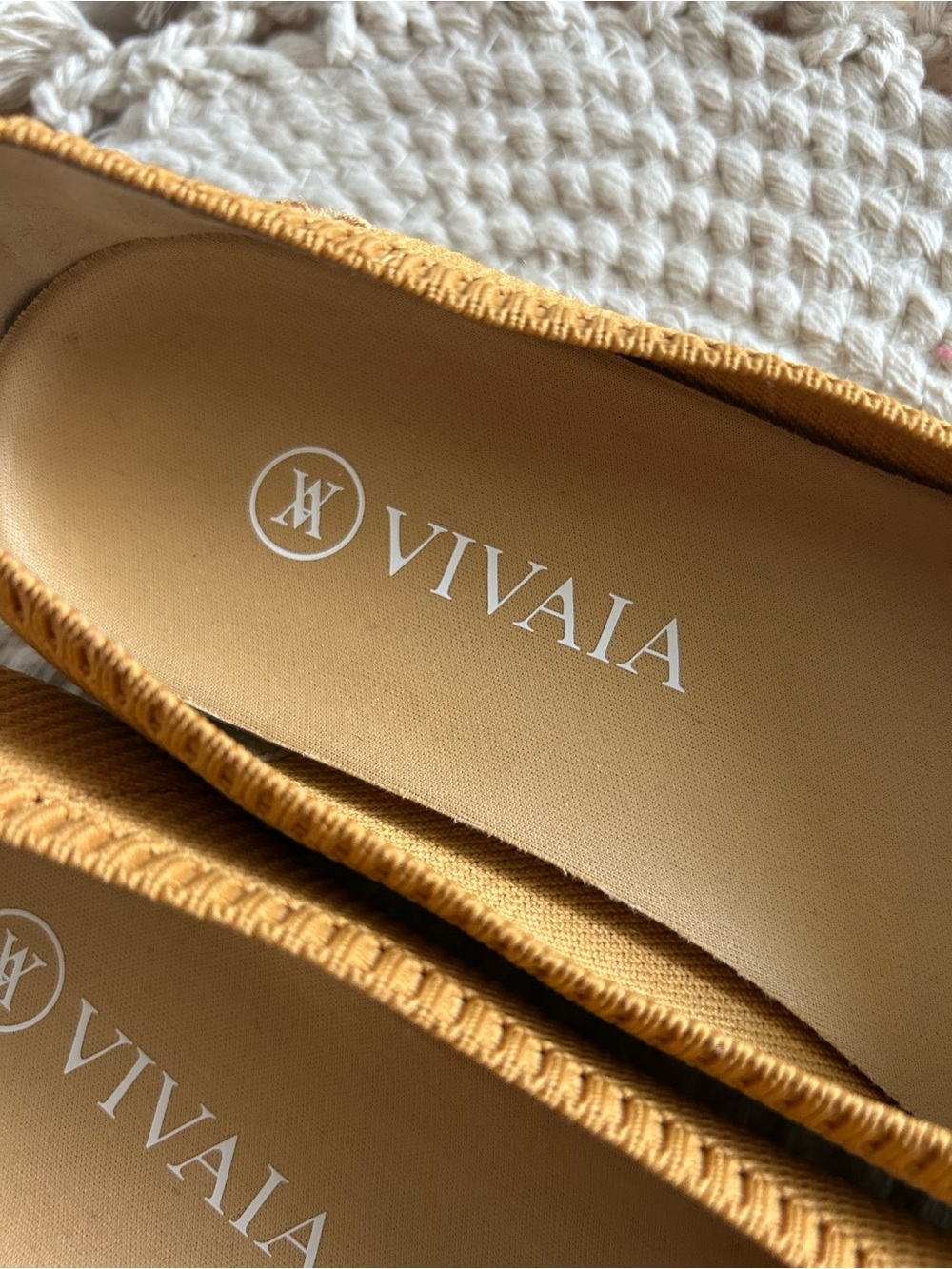 Vivaia Golden Ginger Yellow Pointed Toe Ballet Flats - Picture 7 of 7